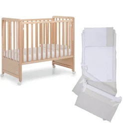 Cameretta Pikkoletto naturale con completo piumone beige<Foppapedretti Sale