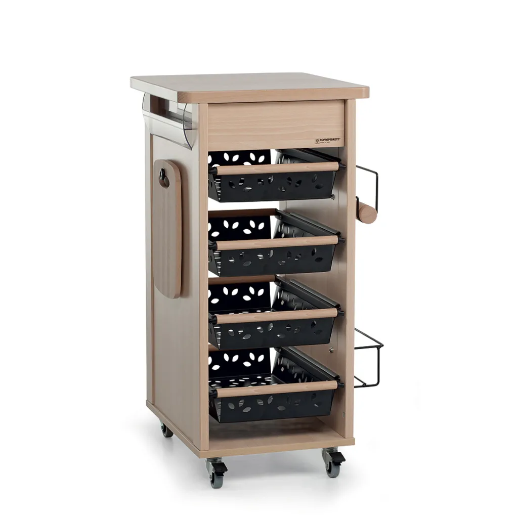 Carrello da cucina in legno Bistrot<Foppapedretti Sale