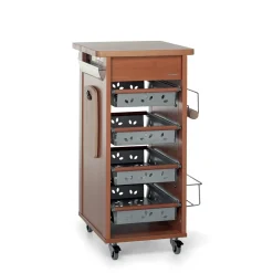 Carrello da cucina in legno Bistrot<Foppapedretti Sale