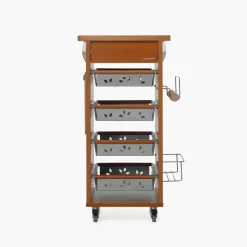 Carrello da cucina in legno Bistrot<Foppapedretti Sale