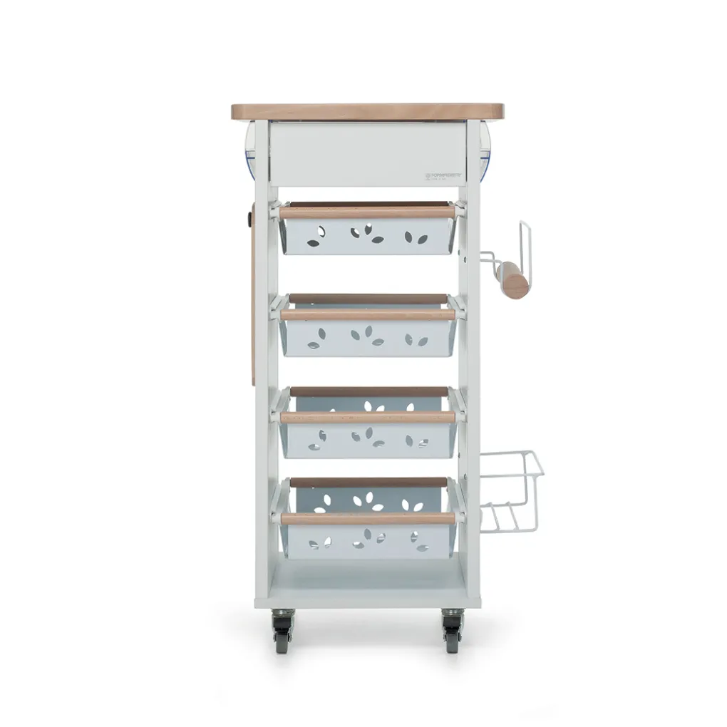 Carrello da cucina in legno Bistrot<Foppapedretti Sale