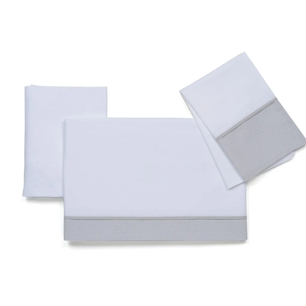 Completo lenzuolino in cotone Pikkoletto<Foppapedretti Clearance