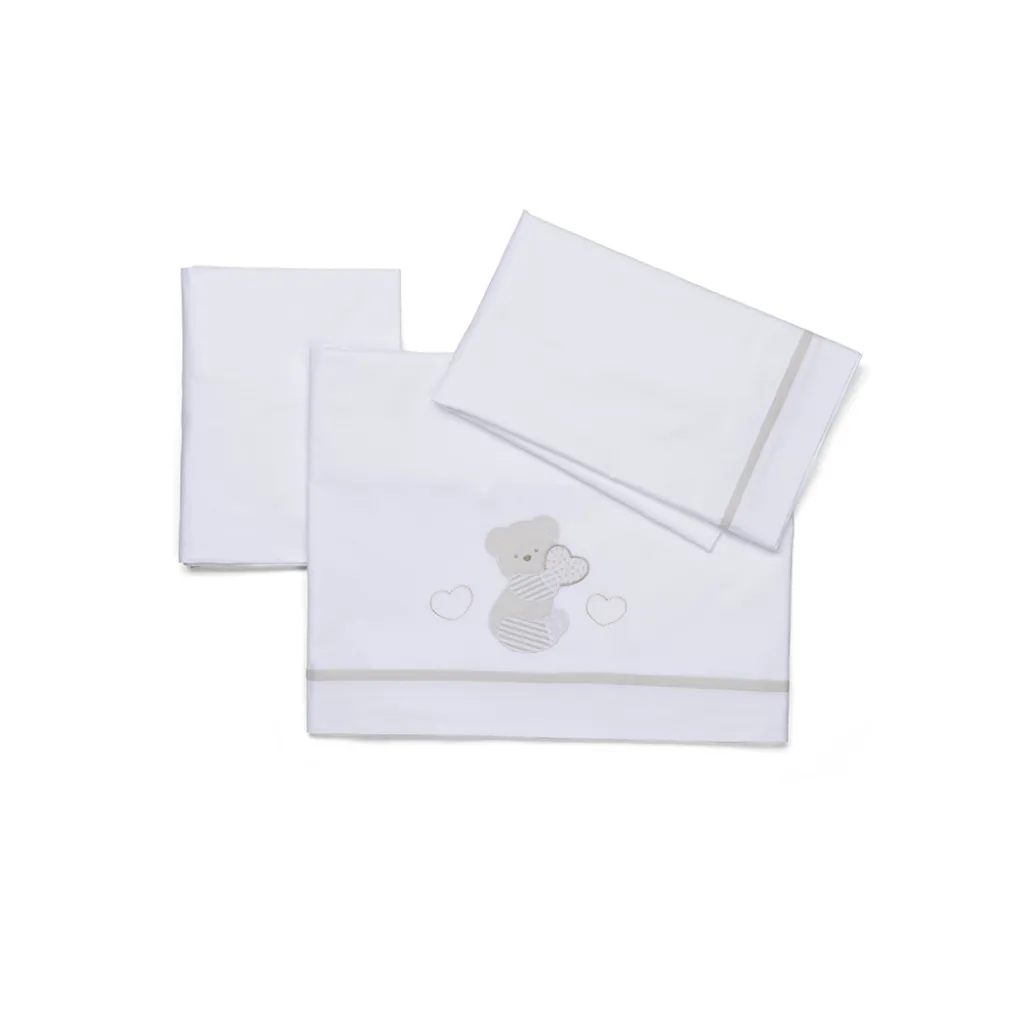 Completo lenzuolino in cotone<Foppapedretti Clearance